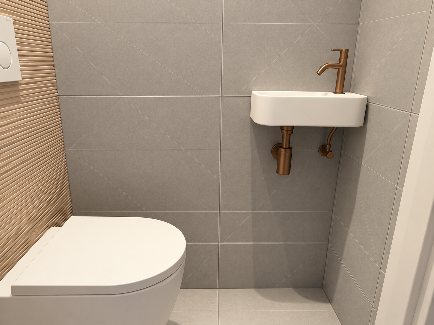 Digitale 3D-impressie op basis van een foto van het toilet